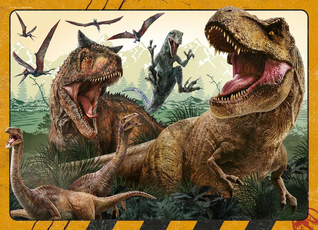 Puzzle 100 Teile 4 in a box Jurassic World 05.619 - Bild 3