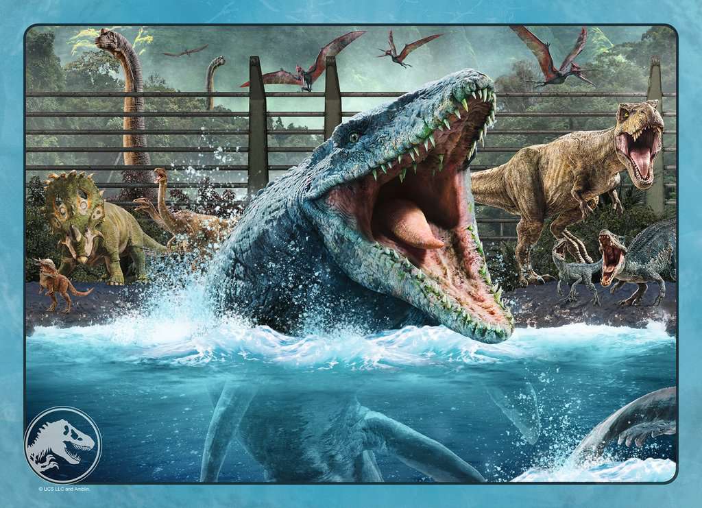 Puzzle 100 Teile 4 in a box Jurassic World 05.619 - Bild 4