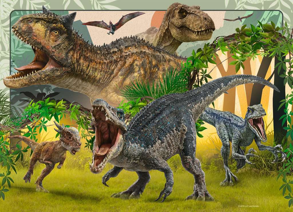 Puzzle 100 Teile 4 in a box Jurassic World 05.619 - Bild 5
