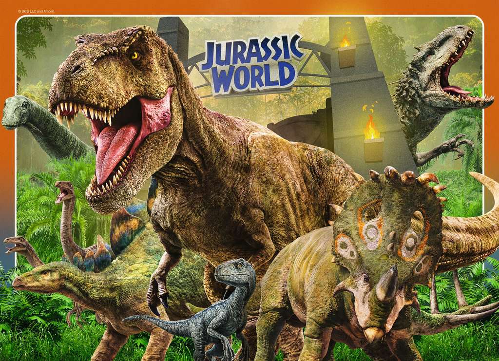 Puzzle 100 Teile 4 in a box Jurassic World 05.619 - Bild 6