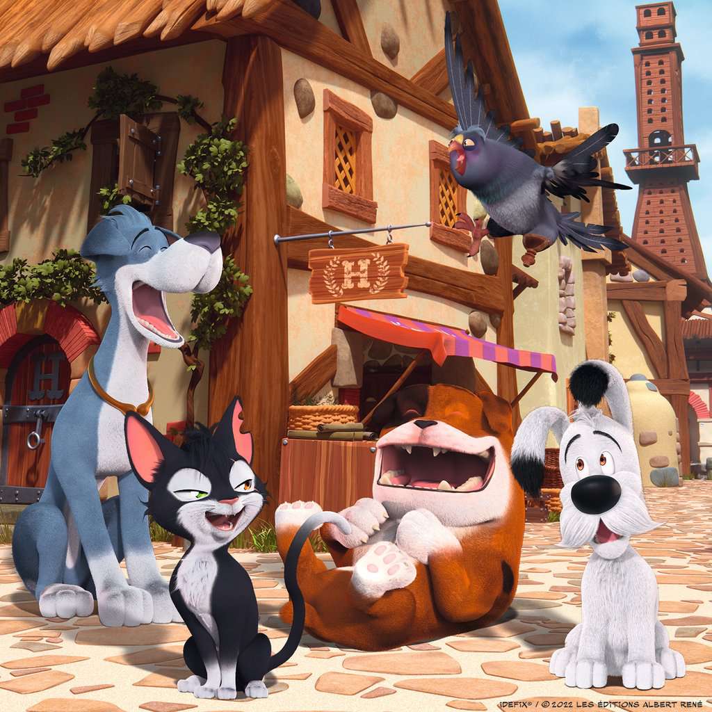 Puzzle 3x49 Teile Idefix und seine tierischen Freunde 005.626 - Bild 2