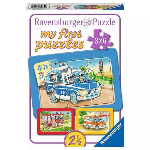Verpackung Ravensburger My first Puzzle Tiere im Einsatz 3x6 05630