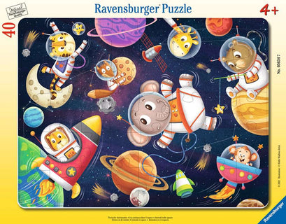 Rahmenpuzzle 30 Teile  Tierische Astronauten 005.634
