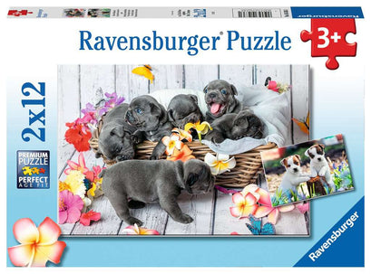 Puzzle 2x12 Teile Kleine Fellknäuel 005.636