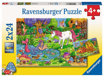 Puzzle 2x24 Teile Magischer Wald 005.637