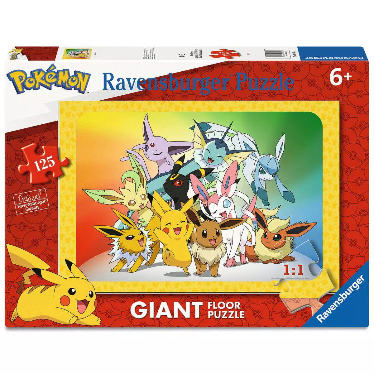 Verpackung Giant Floor Puzzle Pokémon 125 Teile 05641