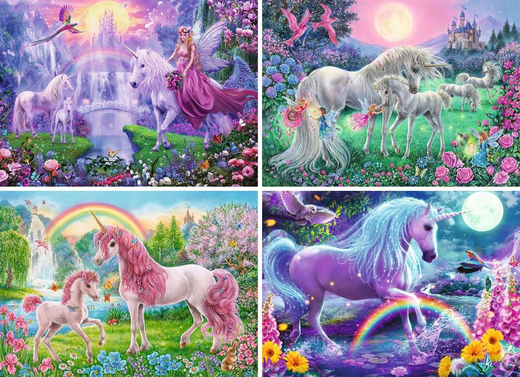 Puzzle 100 Teile 4 in a box Girls 05.654 - Bild 2