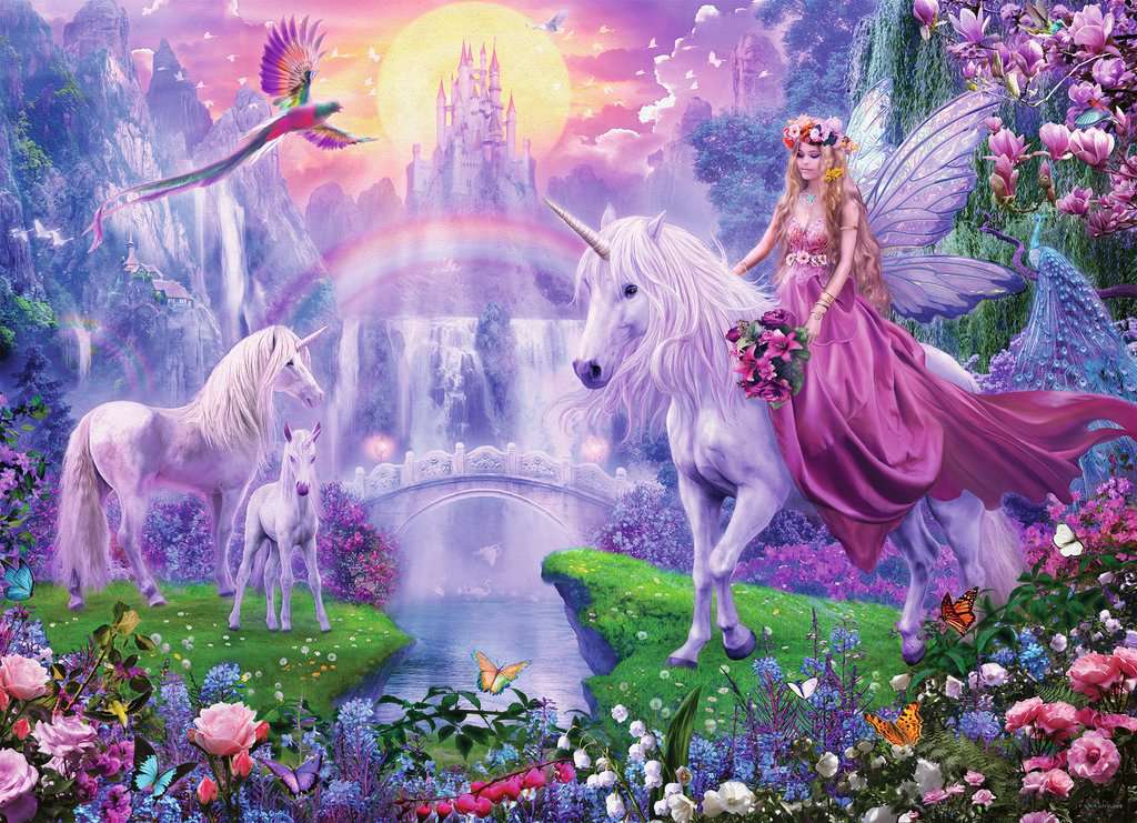 Puzzle 100 Teile 4 in a box Girls 05.654 - Bild 3