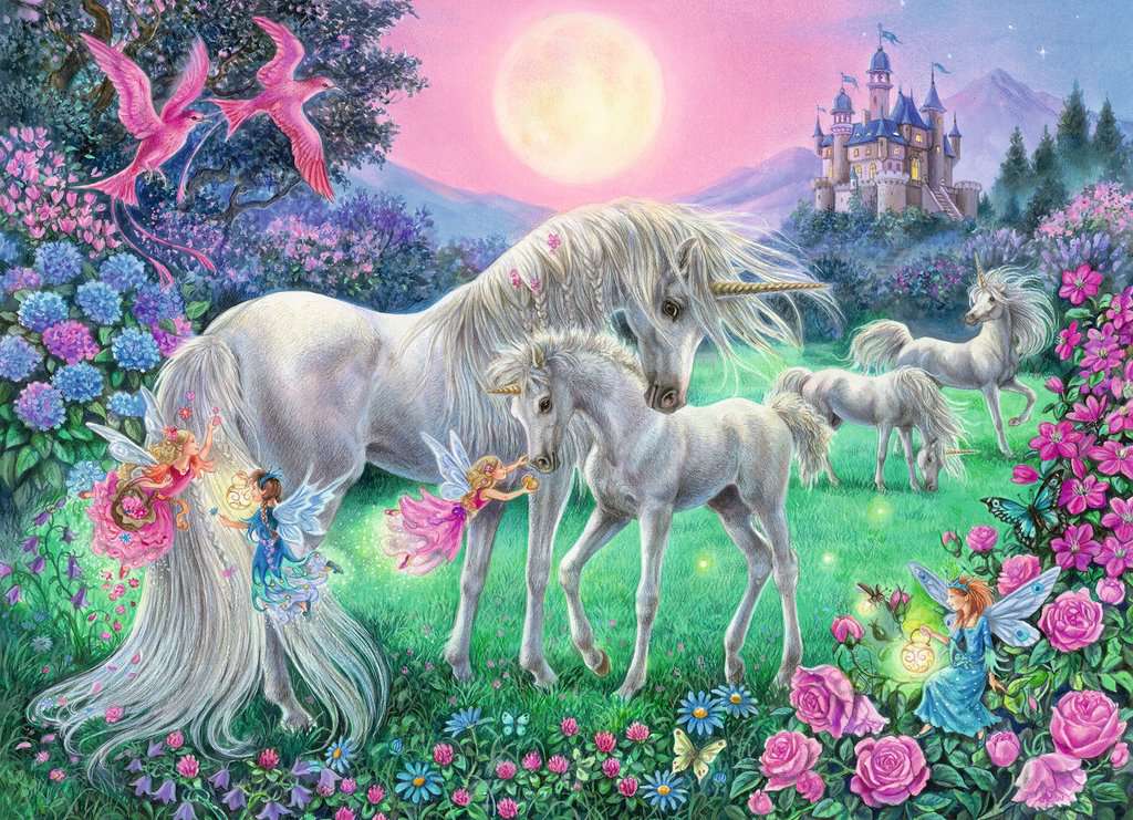 Puzzle 100 Teile 4 in a box Girls 05.654 - Bild 4