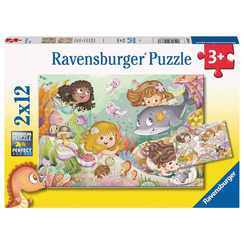 Verpackung Kinderpuzzle Kleine Feen und Meerjungfrauen 2x12 von Ravensburger