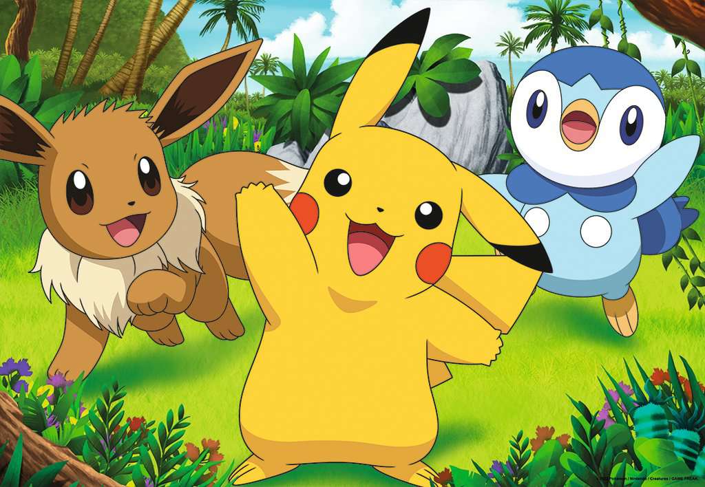 Puzzle 2x24 Teile Pikachu und seine Freunde 05.668 - Bild 2