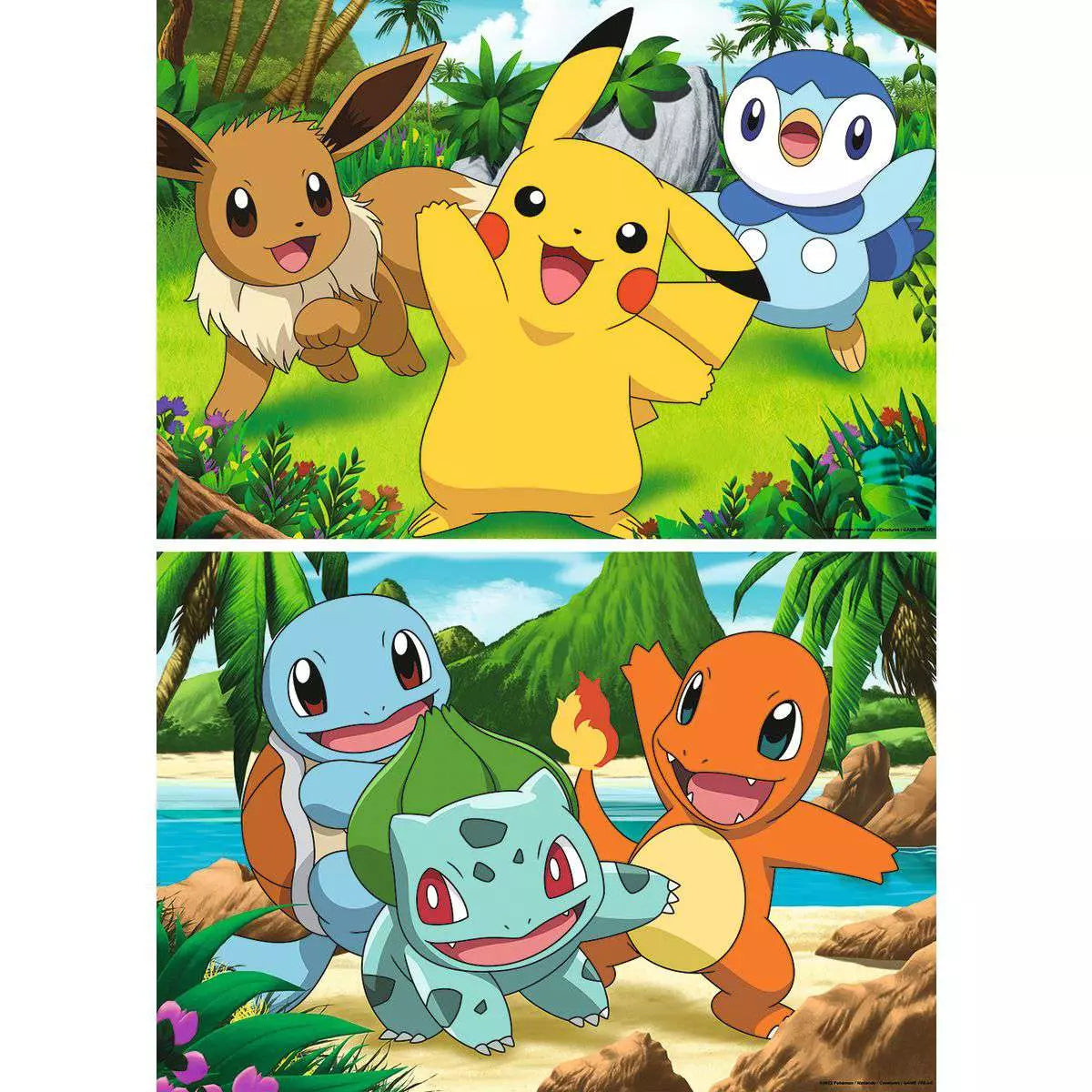 Puzzle 2x24 Teile Pikachu und seine Freunde 05.668 - Bild 2