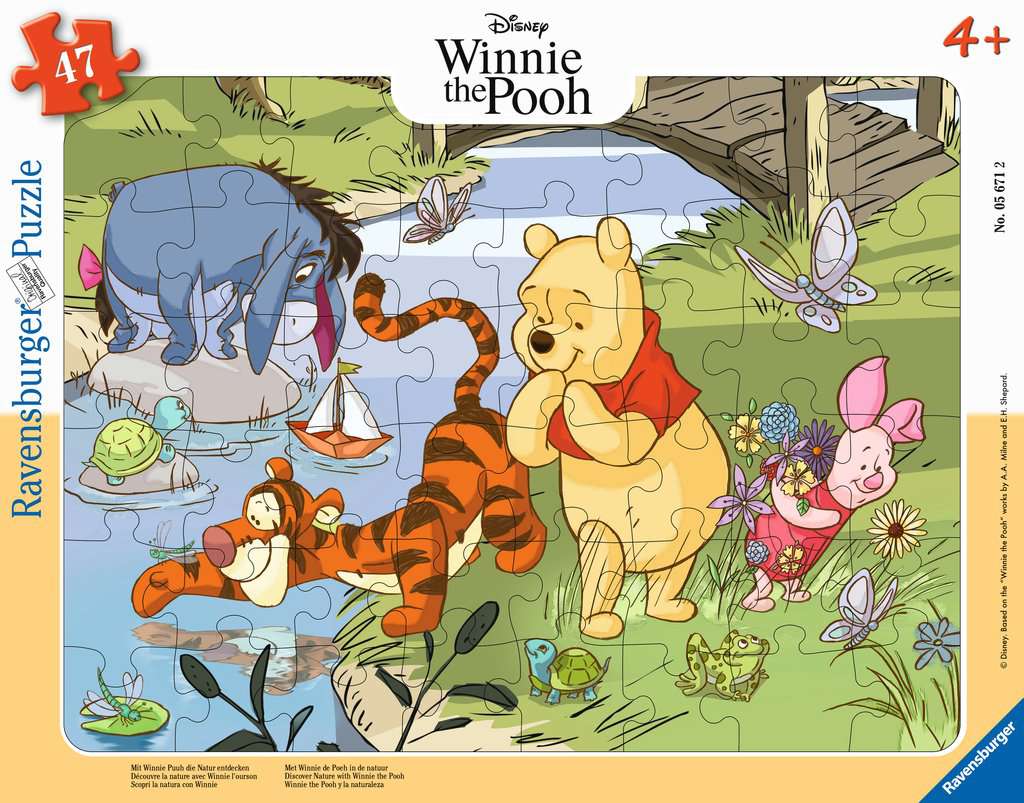 Rahmenpuzzle Mit Winnie Puuh die Natur entdecken 47 Teile 05.671 - Bild 1