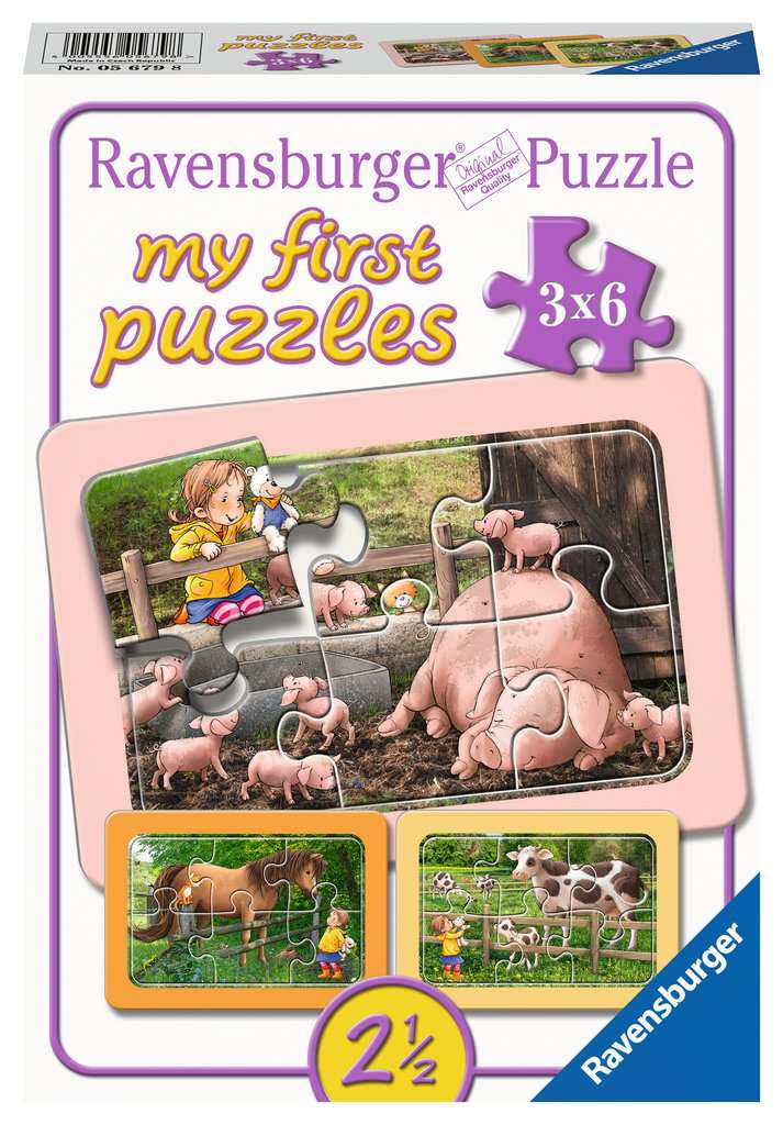 My First Puzzle 3x6 Teile - Lotta auf dem Bauernhof 05.679 - Bild 1