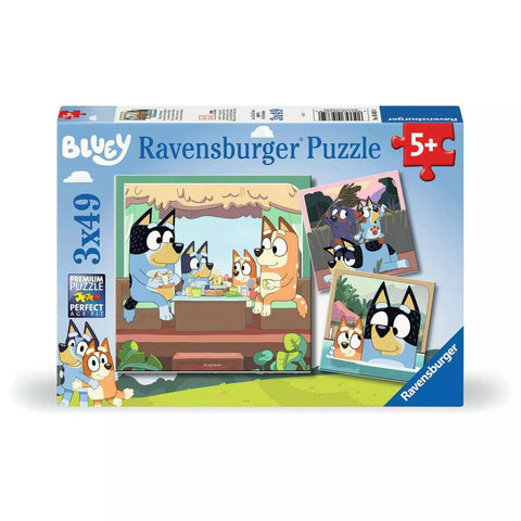 Verpackung Ravensburger Kinderpuzzle Blueys Abenteuer 3x49 05685