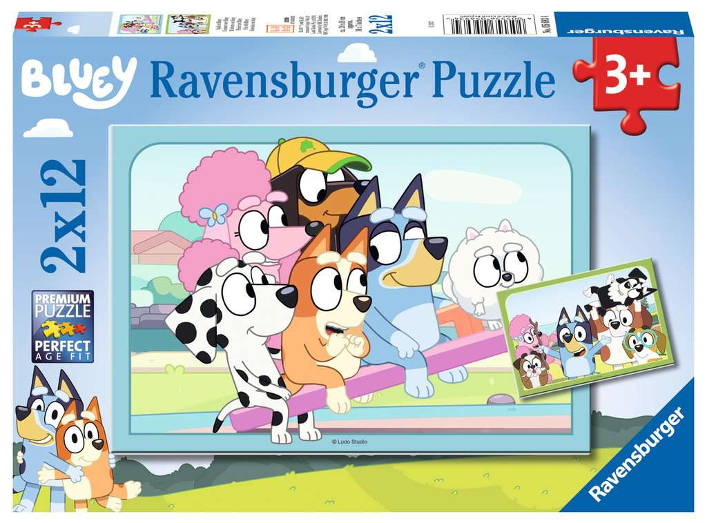 Ravensburger Puzzle 2x12 Teile Bluey 05.693 - Bild 1