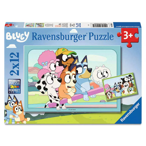 Verpackung Kinderpuzzle Spass mit Bluey 2x12 Teile, Ravensburger 05693