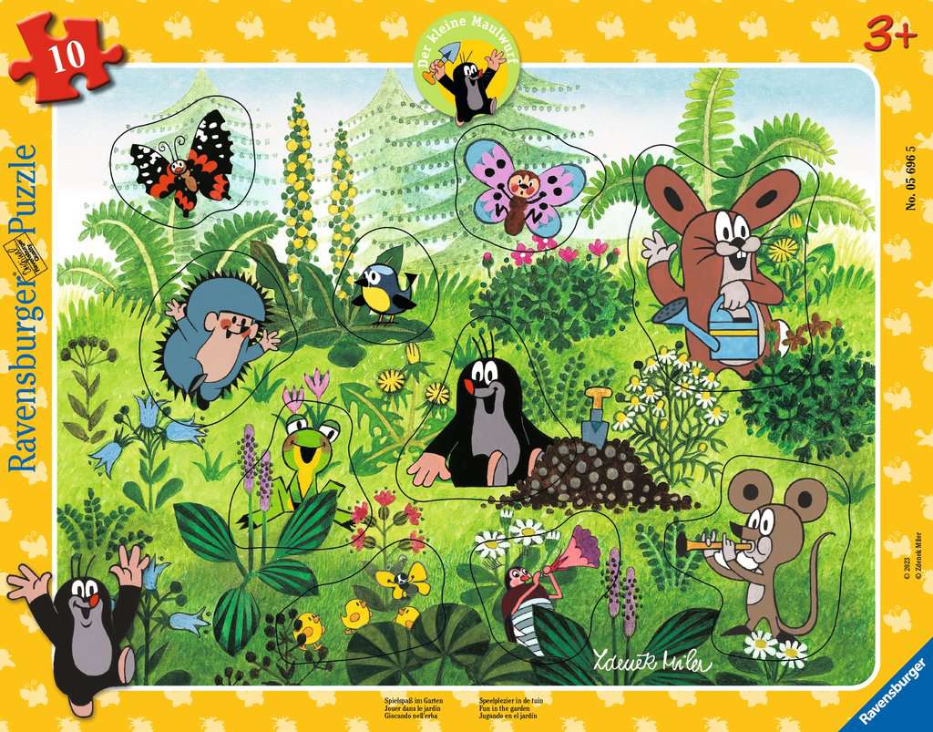 Ravensburger Rahmenpuzzle Spielspass im Garten 05.696 - Bild 1
