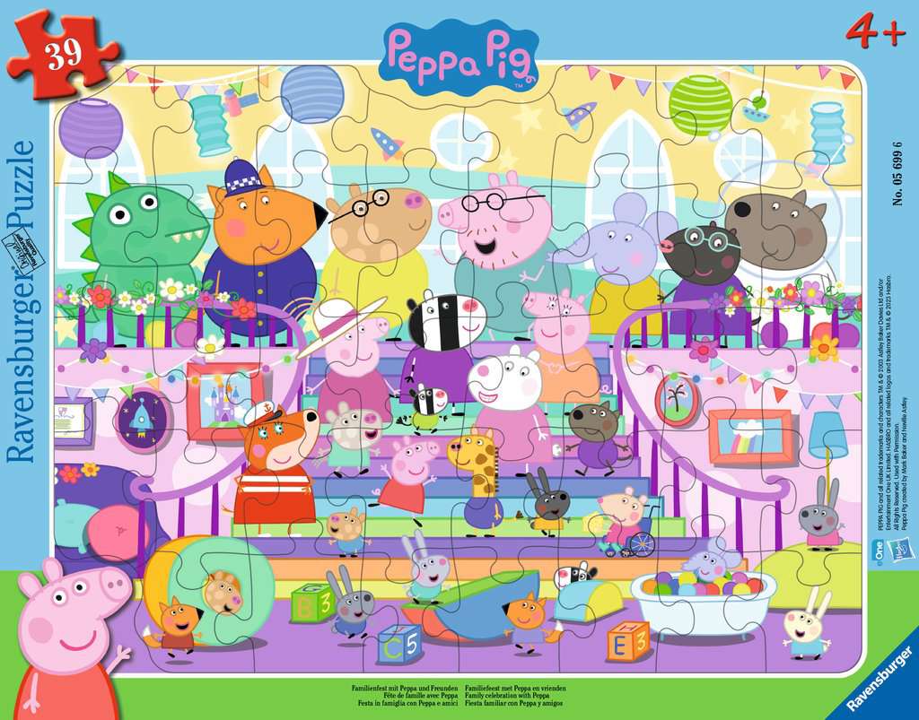 Rahmenpuzzle 39 Teile: Familienfest mit Peppa 05.699 - Bild 1