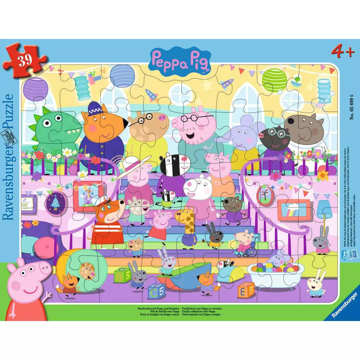 Rahmenpuzzle 39 Teile: Familienfest mit Peppa 05.699 - Bild 1