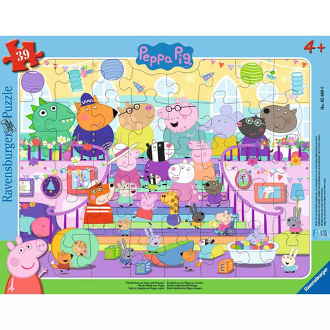 Ravensburger Rahmenpuzzle Familienfest mit Peppa und Freunden, 39 Teile