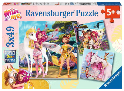 Puzzle 3x49 Teile Im Land der Elfen und Einhörner 05.701