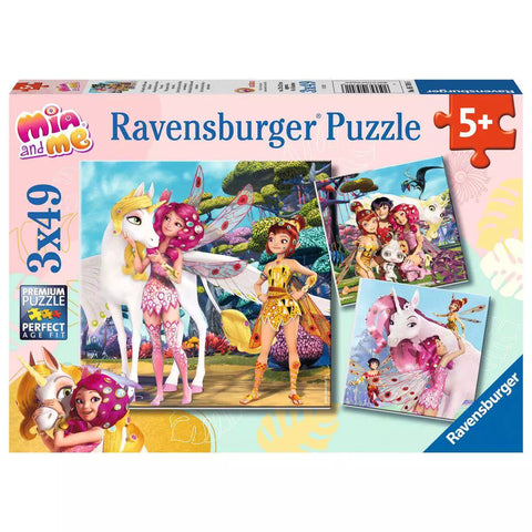 Verpackung Kinderpuzzle Mia and me 3x49, Ravensburger 05701