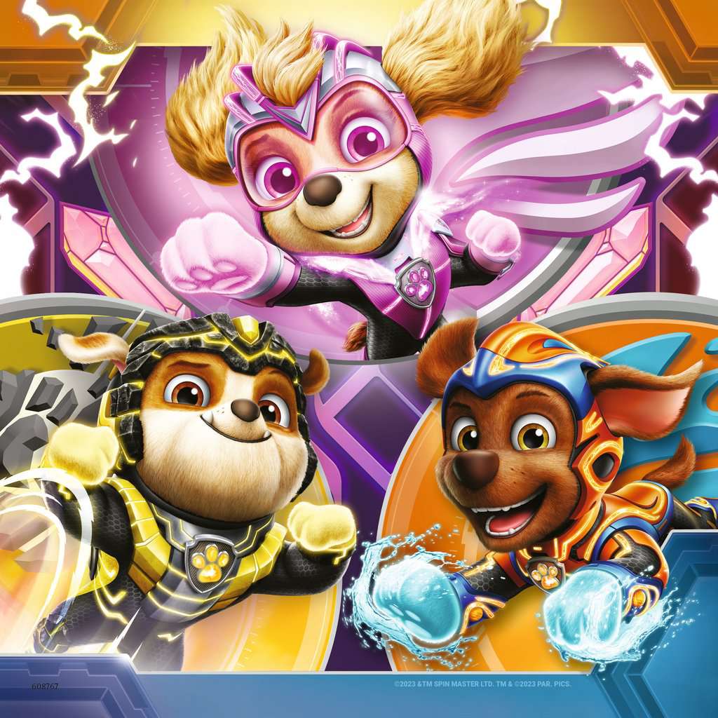 Puzzle 3x49 Teile PAW Patrol: The Mighty Movie 05.708 - Bild 3