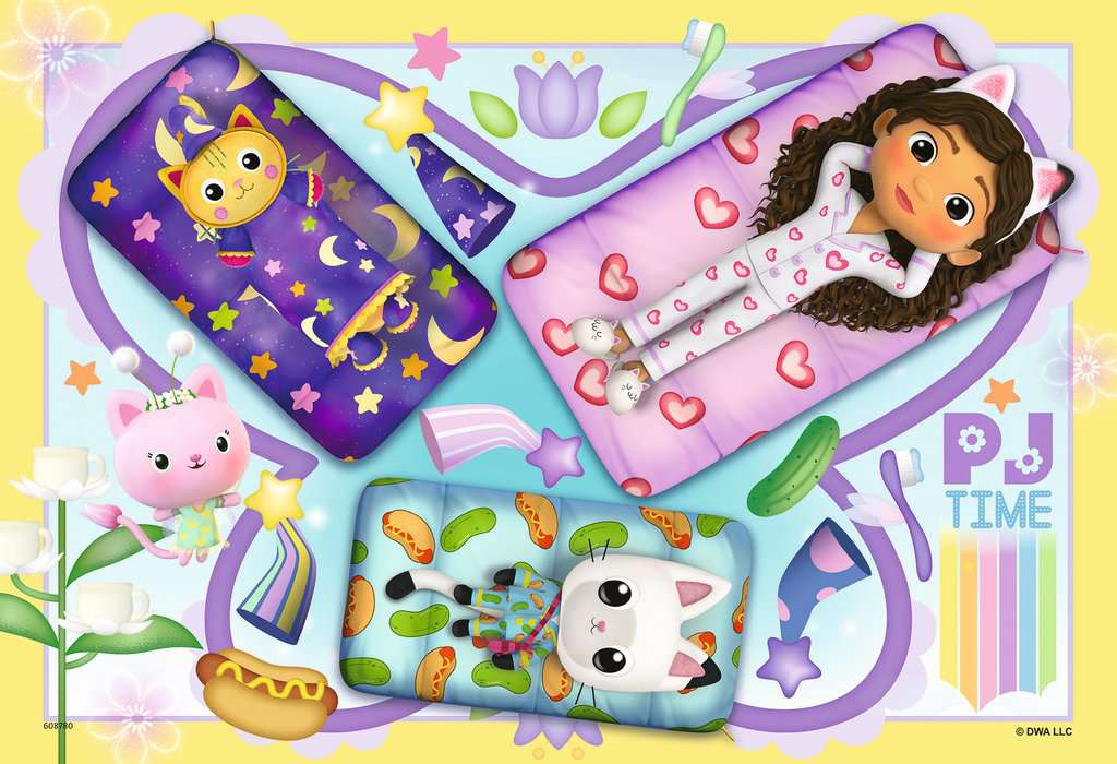 Ravensburger Puzzle 2x12 Teile Gabby's Dollhouse Pyjamaparty 05.709 - Bild 2