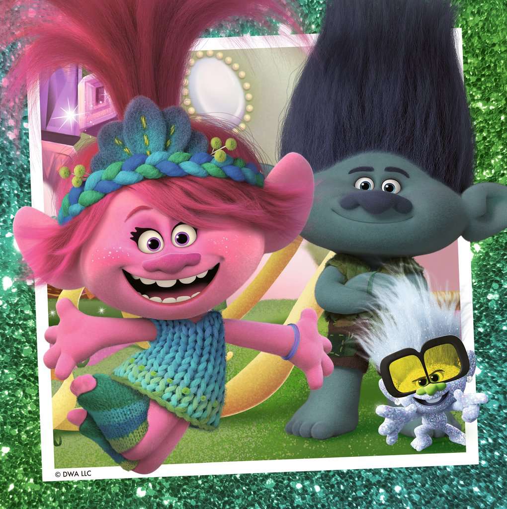 Puzzle 3x49 Teile Trolls 3 05.713 - Bild 3