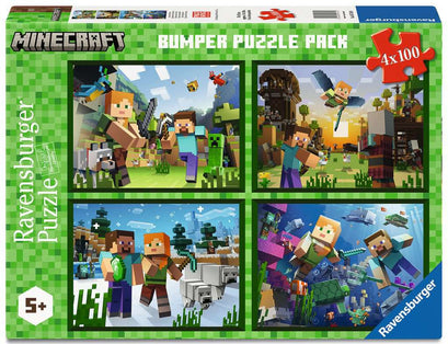Puzzle 100 Teile 4 in a box Minecraft 05.716