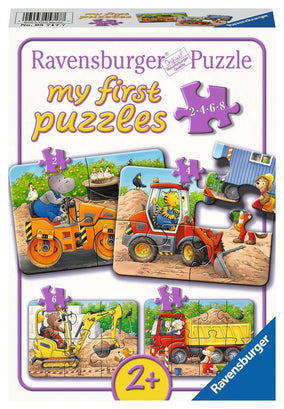 My first Puzzle 2/4/6/8 Tiere auf der Baustelle 05.717