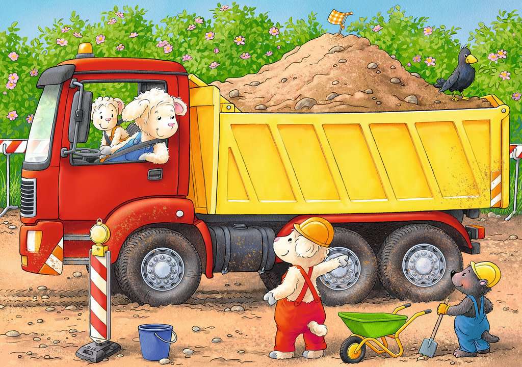 My first Puzzle 2/4/6/8 Tiere auf der Baustelle 05.717 - Bild 4