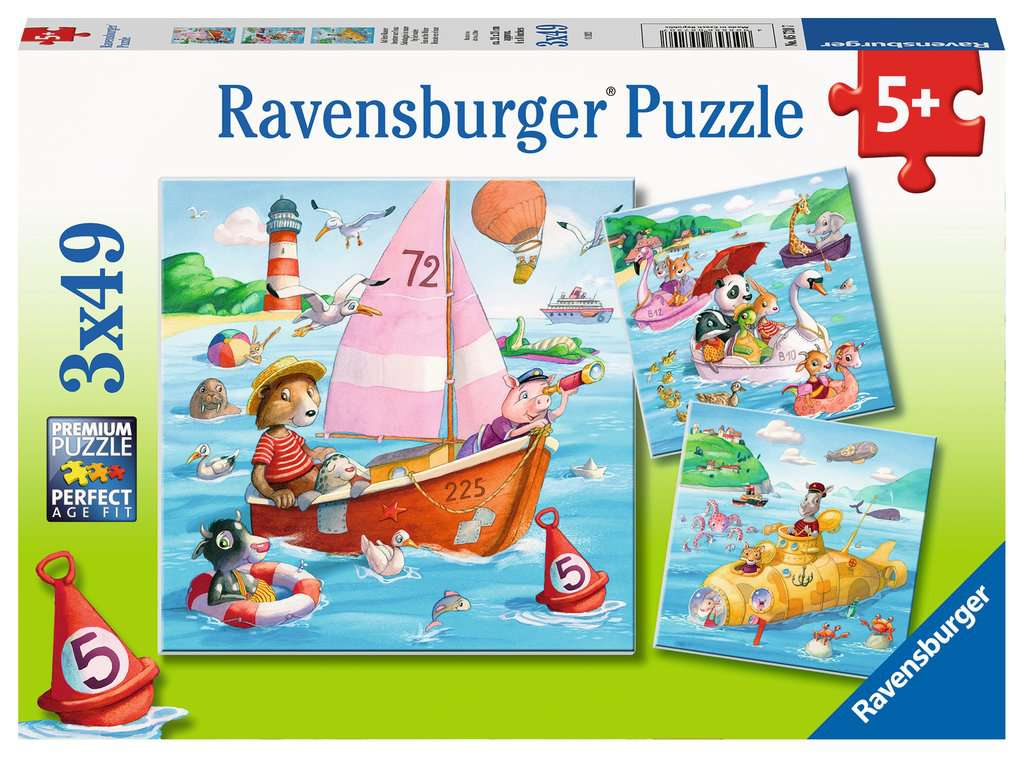 Puzzle 3x49 Teile Auf dem Wasser 05.720 - Bild 1