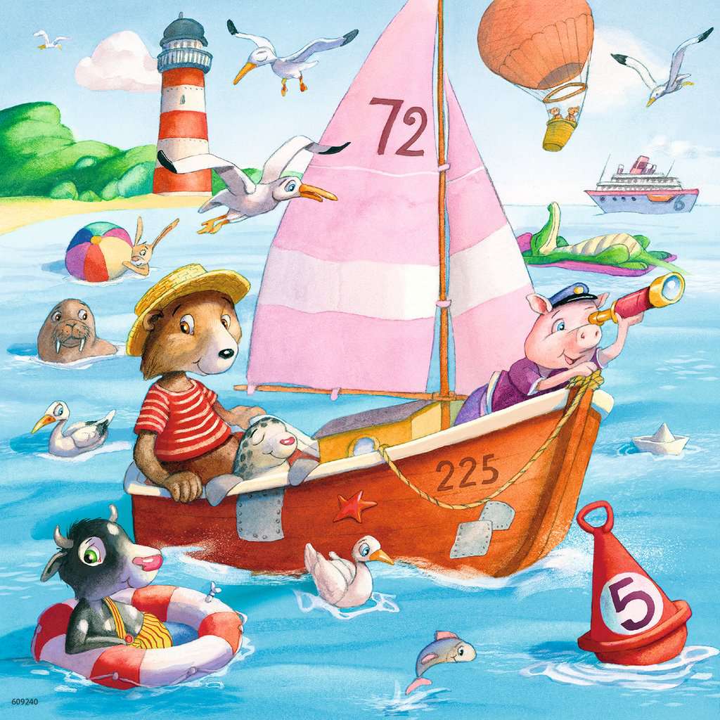 Puzzle 3x49 Teile Auf dem Wasser 05.720 - Bild 3