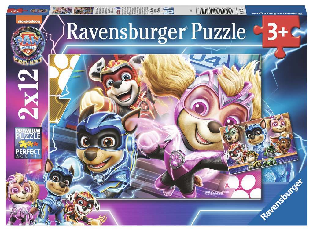 Puzzle 2x12 Teile PAW Patrol: The Mighty Movie 05.721 - Bild 1