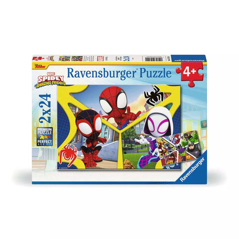 Verpackung Kinderpuzzle Spidey und seine Super-Freunde 2x24 Teile, Ravensburger 05729