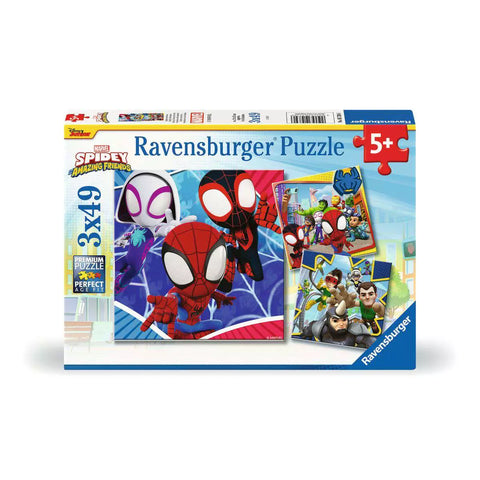 Verpackung Kinderpuzzle Spideys Abenteuer 3x49 Teile 05730