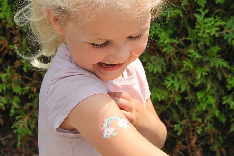 Krabbelkäfer Glittertattoos Rolle - Bild 3