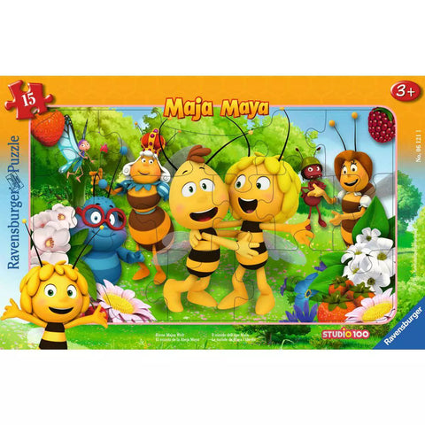 Rahmenpuzzle Biene Majas Welt 15 Teile mit Maja und Willi, Ravensburger 06121