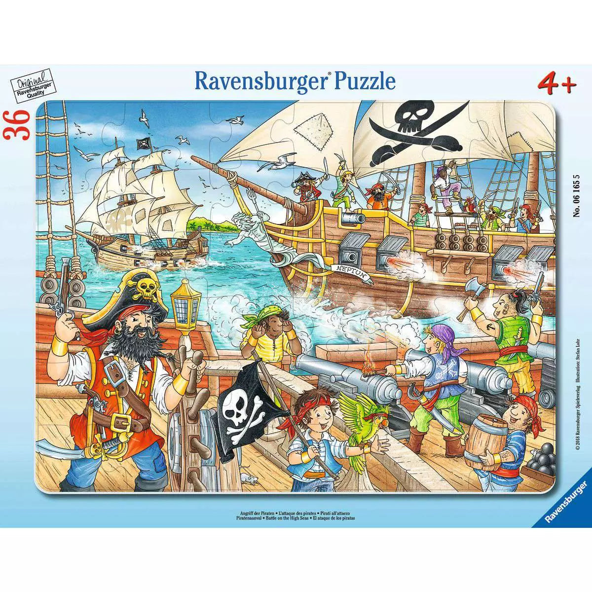 Rahmenpuzzle Angriff der Piraten 36 Teile 06.165 - Bild 1
