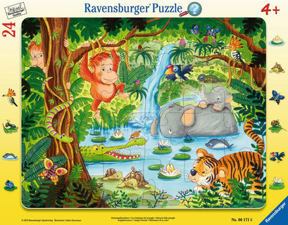 Rahmenpuzzle 24-teilig: Dschungelbewohner 06.171