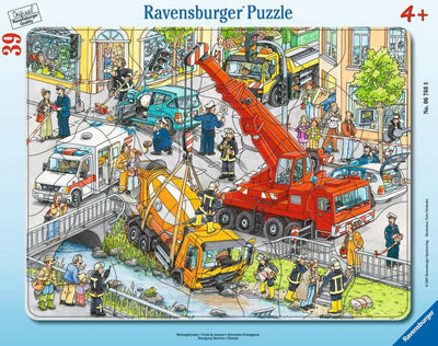 Rahmenpuzzle  Rettungseinsatz 39 Teile 06.768