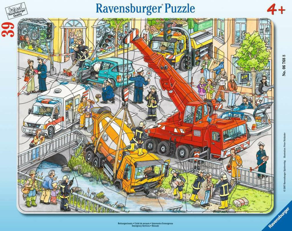 Rahmenpuzzle  Rettungseinsatz 39 Teile 06.768 - Bild 1