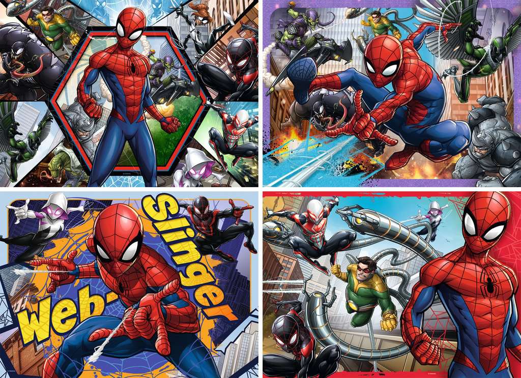Puzzle 100 Teile 4 in a box Spiderman 06.914 - Bild 2