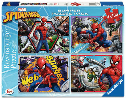 Puzzle 100 Teile 4 in a box Spiderman 06.914