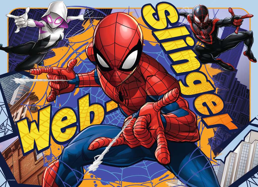 Puzzle 100 Teile 4 in a box Spiderman 06.914 - Bild 5