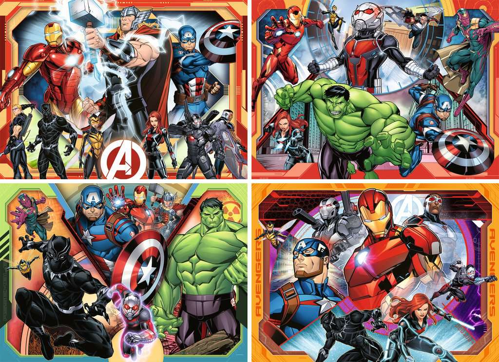 Puzzle 100 Teile 4 in a box Avengers 07.079 - Bild 2