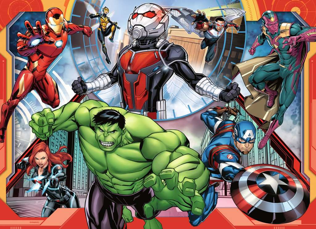 Puzzle 100 Teile 4 in a box Avengers 07.079 - Bild 4