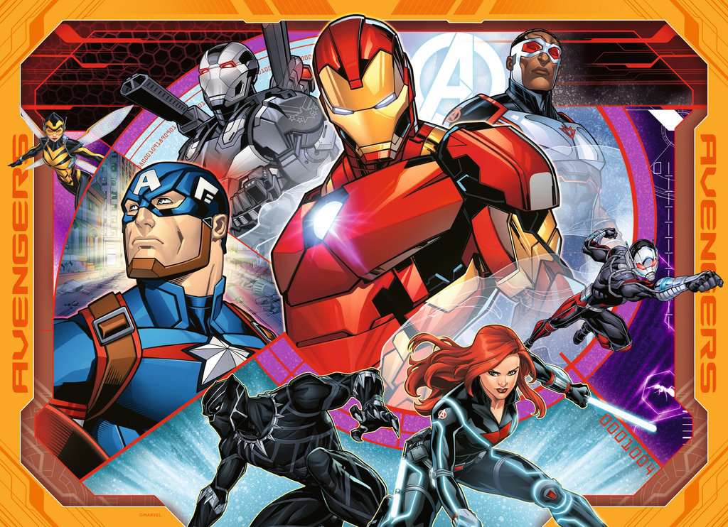Puzzle 100 Teile 4 in a box Avengers 07.079 - Bild 6